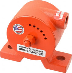 Vibco - 600 Lb. Force, 11 Cubic Feet per Minute, 6,800 RPM, 69 Decibel, Pneumatic Vibrator - 5-5/16" Long x 1-1/2" Wide x 4-5/8" High, 3/8 Port Inlet - Exact Tooling
