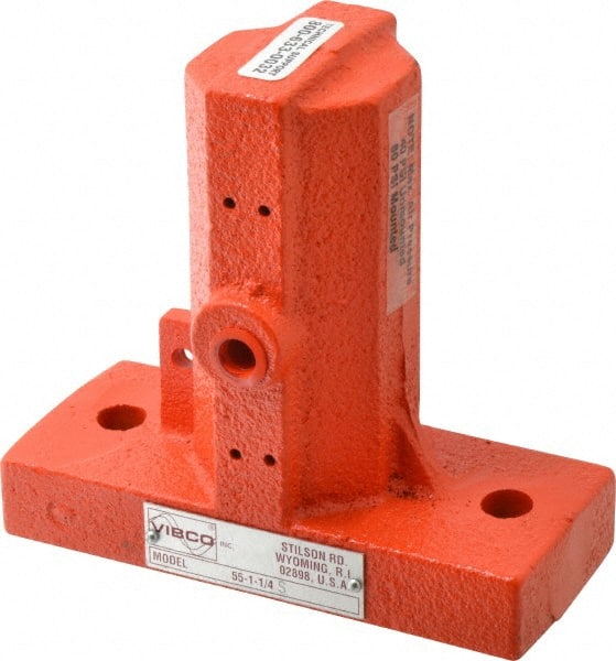 Vibco - 7 Cubic Feet per Minute, 4,500 RPM, 85 Decibel, Pneumatic Vibrator - 6" Long x 2-1/2" Wide x 5" High, 1/4 Port Inlet, 1/4 Port Outlet - Exact Tooling