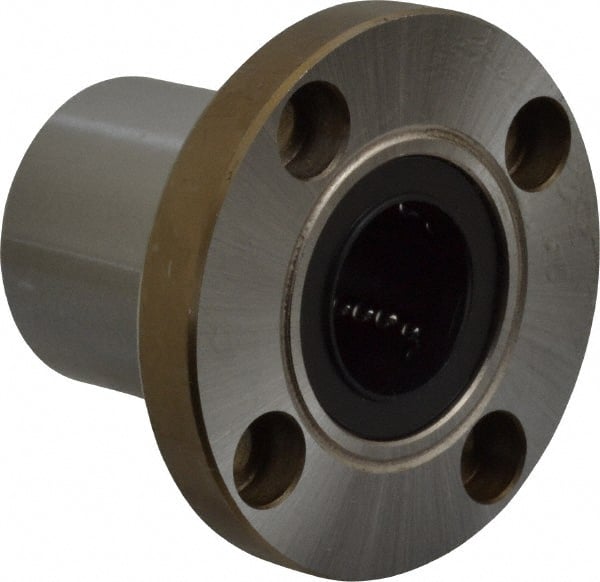 Value Collection - 3/4" ID, Round Flanged Single Linear Bearing - 1-1/4" OD - Exact Tooling