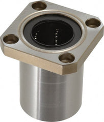 Value Collection - 3/4" ID, Square Flanged Single Linear Bearing - 1-1/4" OD - Exact Tooling