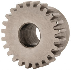 Boston Gear - 24 Pitch, 1" Pitch Diam, 24 Tooth Spur Gear - 1/4" Face Width, 3/8" Bore Diam, 0.87" Hub Diam, 14.5° Pressure Angle, Steel - Exact Tooling