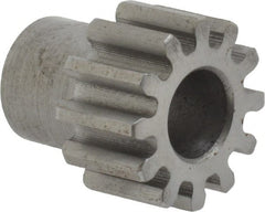 Boston Gear - 20 Pitch, 0.6" Pitch Diam, 12 Tooth Spur Gear - 3/8" Face Width, 5/16" Bore Diam, 0.46" Hub Diam, 14.5° Pressure Angle, Steel - Exact Tooling