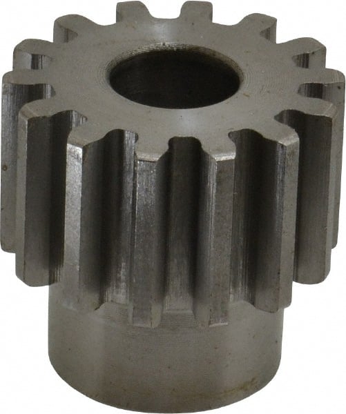 Boston Gear - 12 Pitch, 1.167" Pitch Diam, 14 Tooth Spur Gear - 3/4" Face Width, 1/2" Bore Diam, 0.92" Hub Diam, 14.5° Pressure Angle, Steel - Exact Tooling