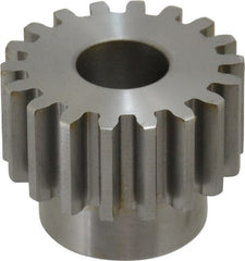 Boston Gear - 12 Pitch, 1-1/2" Pitch Diam, 18 Tooth Spur Gear - 3/4" Face Width, 5/8" Bore Diam, 1.15" Hub Diam, 14.5° Pressure Angle, Steel - Exact Tooling