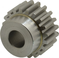 Boston Gear - 12 Pitch, 1.667" Pitch Diam, 20 Tooth Spur Gear - 3/4" Face Width, 5/8" Bore Diam, 1.32" Hub Diam, 14.5° Pressure Angle, Steel - Exact Tooling