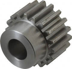 Boston Gear - 10 Pitch, 1.8" Pitch Diam, 18 Tooth Spur Gear - 1" Face Width, 3/4" Bore Diam, 1.42" Hub Diam, 14.5° Pressure Angle, Steel - Exact Tooling