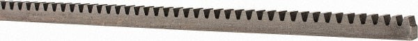 Boston Gear - 1/4" Face Width, 4 Feet Long, 1/4" Thick Steel Gear Rack - 24 Pitch - Exact Tooling