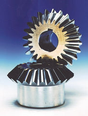 Boston Gear - 8 Pitch, 3" Pitch Diam, 24 Tooth Miter Gear - 0.66" Face Width, 3/4" Bore Diam, 1-3/4" Hub Diam, 20° Pressure Angle, Steel - Exact Tooling