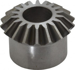 Boston Gear - 12 Pitch, 1-1/2" Pitch Diam, 18 Tooth Miter Gear - 0.33" Face Width, 5/8" Bore Diam, 1-1/4" Hub Diam, 20° Pressure Angle, Steel - Exact Tooling