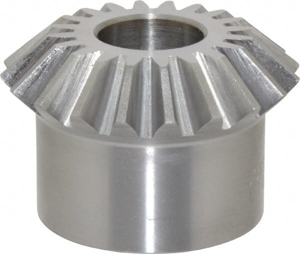 Boston Gear - 10 Pitch, 2" Pitch Diam, 20 Tooth Miter Gear - 0.45" Face Width, 3/4" Bore Diam, 1.62" Hub Diam, 20° Pressure Angle, Steel - Exact Tooling