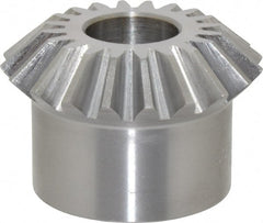 Boston Gear - 10 Pitch, 2" Pitch Diam, 20 Tooth Miter Gear - 0.45" Face Width, 3/4" Bore Diam, 1.62" Hub Diam, 20° Pressure Angle, Steel - Exact Tooling