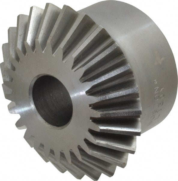Boston Gear - 10 Pitch, 2-1/2" Pitch Diam, 25 Tooth Miter Gear - 0.56" Face Width, 3/4" Bore Diam, 2" Hub Diam, 20° Pressure Angle, Steel - Exact Tooling