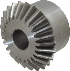 Boston Gear - 10 Pitch, 2-1/2" Pitch Diam, 25 Tooth Miter Gear - 0.56" Face Width, 3/4" Bore Diam, 2" Hub Diam, 20° Pressure Angle, Steel - Exact Tooling