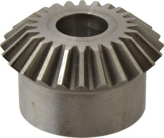 Boston Gear - 8 Pitch, 3" Pitch Diam, 24 Tooth Miter Gear - 0.68" Face Width, 1" Bore Diam, 2-1/2" Hub Diam, 20° Pressure Angle, Steel - Exact Tooling