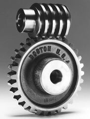 Boston Gear - 12 Pitch, 1.667" Pitch Diam, 20 Tooth Worm Gear - 1/2" Bore Diam, 14.5° Pressure Angle, Bronze - Exact Tooling