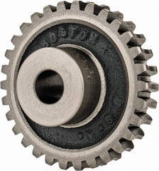 Boston Gear - 12 Pitch, 2-1/2" Pitch Diam, 30 Tooth Worm Gear - 1/2" Bore Diam, 14.5° Pressure Angle, Cast Iron - Exact Tooling