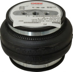 Value Collection - 100 psi Actuation: 880 Lb Ext, 2,115 Lb Compr, 3/8-16 & 3/8-16, 3" Stroke Len, Bellow Single Convolute Air Spring - 4.8" Extended Height, 1.8" Compressed Height, 6-1/2" Max OD at 100 psi, 290 to 1,960 Lb Capacity - Exact Tooling