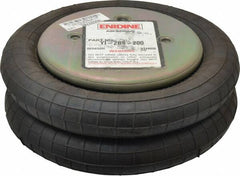 Value Collection - 100 psi Actuation: 540 Lb Ext, 5,435 Lb Compr, 3/8-16 & 3/8-16, 8" Stroke Len, Bellow Double Convolute Air Spring - 11-1/2" Extended Height, 3-1/2" Compressed Height, 10.3" Max OD at 100 psi, 250 to 3,615 Lb Capacity - Exact Tooling