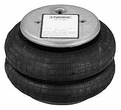 Value Collection - 100 psi Actuation: 595 Lb Ext, 2,865 Lb Compr, 3/8-16 & 3/8-16, 4-1/2" Stroke Len, Bellow Double Convolute Air Spring - 7.7" Extended Height, 3.2" Compressed Height, 6-1/2" Max OD at 100 psi, 215 to 2,025 Lb Capacity - Exact Tooling