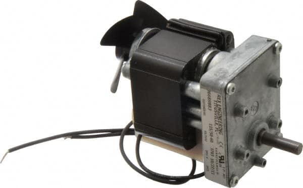 Made in USA - 115 Volt, 50 RPM, 69:1 Gear Ratio, CM Gearmotor - 20 Torque - Exact Tooling