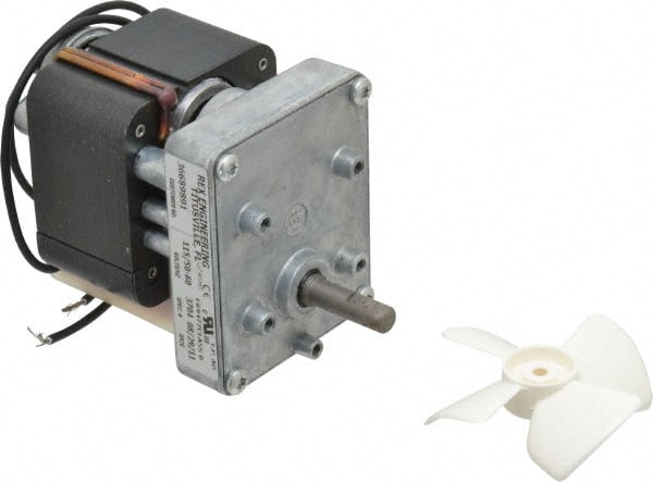 Made in USA - 115 Volt, 100 RPM, 34:1 Gear Ratio, CM Gearmotor - 10 Torque - Exact Tooling