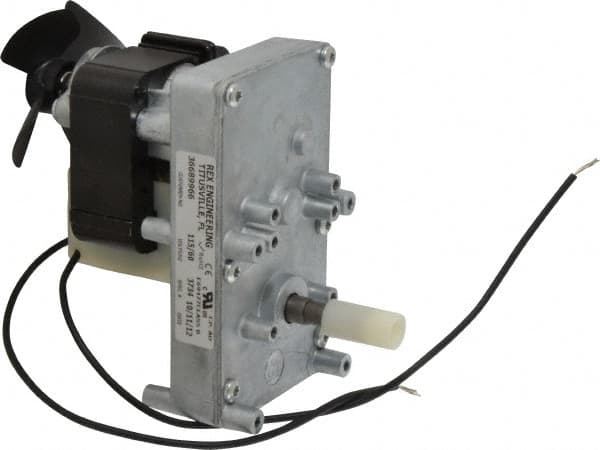 Made in USA - 115 Volt, 2 RPM, 1700:1 Gear Ratio, ESP Gearmotor - 200 Torque - Exact Tooling