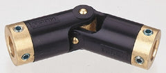 Value Collection - 3/8" Inside x 0.69" Outside Diam, Plastic Universal Joints with Brass Insert - 2.66" Long - Exact Tooling