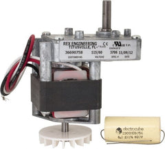 Made in USA - 115 Volt, 10 RPM, 340:1 Gear Ratio, CM Reversible Gearmotor - 50 Torque - Exact Tooling