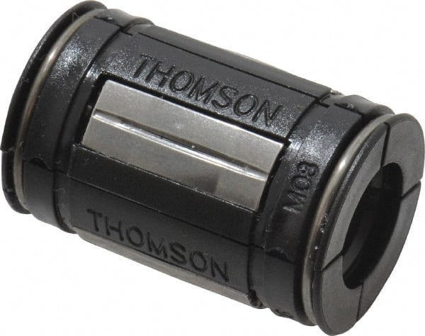 Thomson Industries - 8mm ID, 310 Lb Dynamic Load Capacity, Closed Linear Bearing - 16mm OD - Exact Tooling
