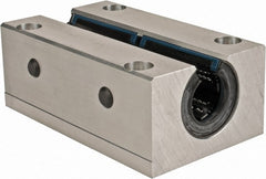 Thomson Industries - 25mm Inside Diam, 13,400 Lbs. Dynamic Capacity, Open Twin Pillow Block Linear Bearing - 51mm Overall Height x 78" Overall Width, 94mm Btw Mount Hole Centers - Exact Tooling