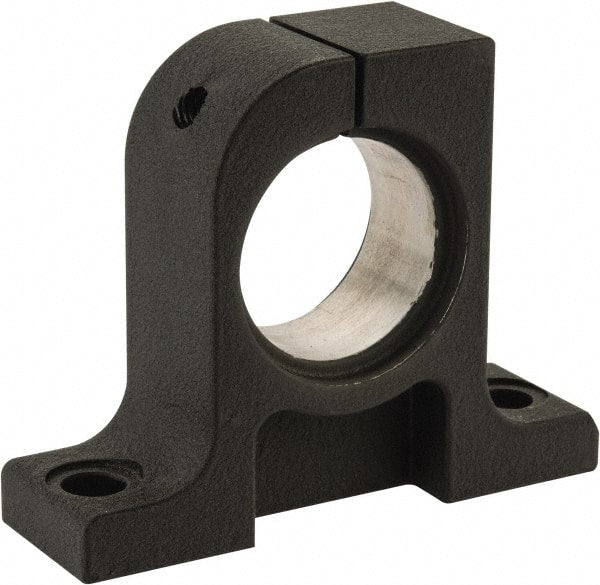 Thomson Industries - 40mm Diam, Malleable Iron Alloy Shaft Support - Plain Shafting - Exact Tooling