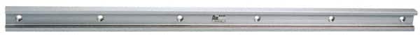 Pacific Bearing - 24" OAL x 0.938" Overall Width x 1.32" Overall Height Roller Rail System - 3-1/2" Between Holes, 336 Lb. Capacity - Exact Tooling