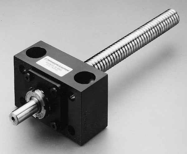 Thomson Industries - 3-1/2" Long, 2-3/4" High, Ballscrew End Block - 3/4" Lead Width, 1-1/2" Flange OD - Exact Tooling