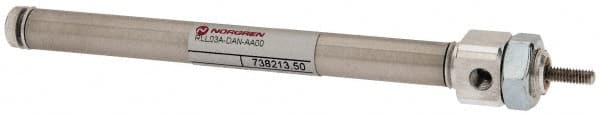 Norgren - 3" Stroke x 5/16" Bore Double Acting Air Cylinder - 10-32 Port, 5-40 Rod Thread - Exact Tooling