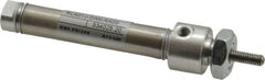 Norgren - 1-1/2" Stroke Double Acting Air Cylinder - 10-32 Port, 10-32 Rod Thread - Exact Tooling