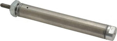 Norgren - 2" Stroke x 9/16" Bore Single Acting Air Cylinder - 10-32 Port, 10-32 Rod Thread - Exact Tooling