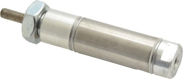 Norgren - 1/2" Stroke x 9/16" Bore Double Acting Air Cylinder - 10-32 Port, 10-32 Rod Thread - Exact Tooling