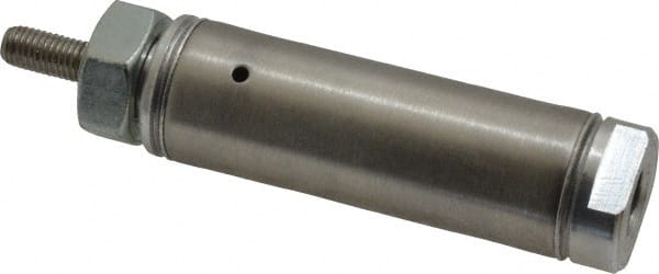 Norgren - 1" Stroke x 3/4" Bore Single Acting Air Cylinder - 1/8 Port, 1/4-28 Rod Thread - Exact Tooling