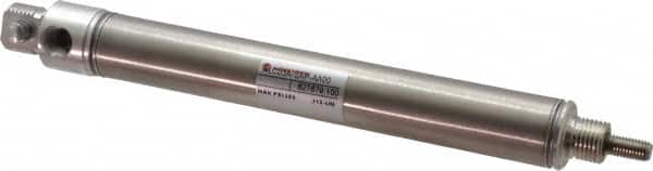 Norgren - 3" Stroke x 3/4" Bore Single Acting Air Cylinder - 1/8 Port, 1/4-28 Rod Thread - Exact Tooling