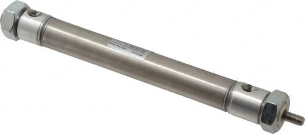 Norgren - 4" Stroke x 3/4" Bore Double Acting Air Cylinder - 1/8 Port, 1/4-28 Rod Thread - Exact Tooling