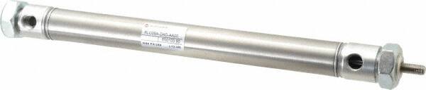 Norgren - 6" Stroke x 3/4" Bore Double Acting Air Cylinder - 1/8 Port, 1/4-28 Rod Thread - Exact Tooling