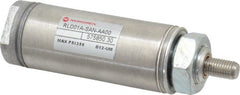 Norgren - 1" Stroke x 1-1/16" Bore Single Acting Air Cylinder - 1/8 Port, 5/16-24 Rod Thread - Exact Tooling
