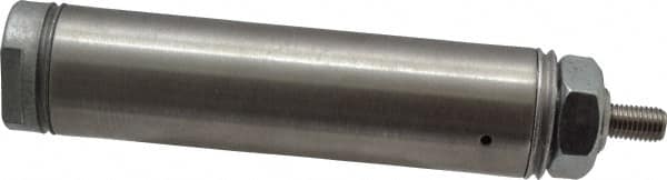 Norgren - 2" Stroke x 1-1/16" Bore Single Acting Air Cylinder - 1/8 Port, 5/16-24 Rod Thread - Exact Tooling