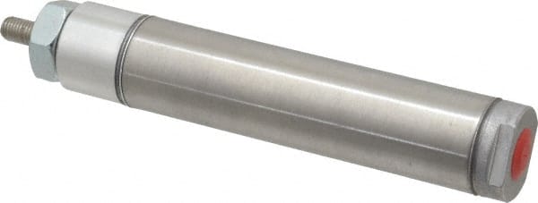 Norgren - 3" Stroke x 1-1/16" Bore Double Acting Air Cylinder - 1/8 Port, 5/16-24 Rod Thread - Exact Tooling