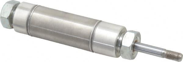 Norgren - 1" Stroke x 1-1/16" Bore Double Acting Air Cylinder - 1/8 Port, 5/16-24 Rod Thread - Exact Tooling