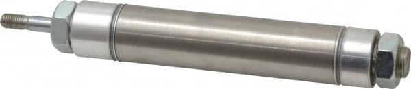 Norgren - 3" Stroke x 1-1/16" Bore Double Acting Air Cylinder - 1/8 Port, 5/16-24 Rod Thread - Exact Tooling