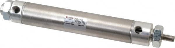 Norgren - 4" Stroke x 1-1/16" Bore Double Acting Air Cylinder - 1/8 Port, 5/16-24 Rod Thread - Exact Tooling