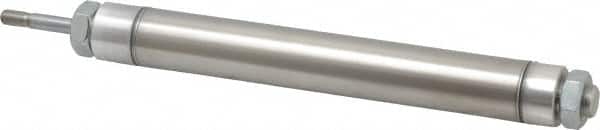 Norgren - 6" Stroke x 1-1/16" Bore Double Acting Air Cylinder - 1/8 Port, 5/16-24 Rod Thread - Exact Tooling