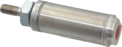 Norgren - 1" Stroke x 1-1/4" Bore Single Acting Air Cylinder - 1/8 Port, 7/16-20 Rod Thread - Exact Tooling