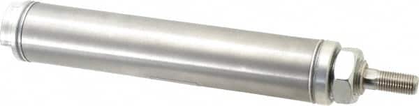 Norgren - 3" Stroke x 1-1/4" Bore Single Acting Air Cylinder - 1/8 Port, 7/16-20 Rod Thread - Exact Tooling